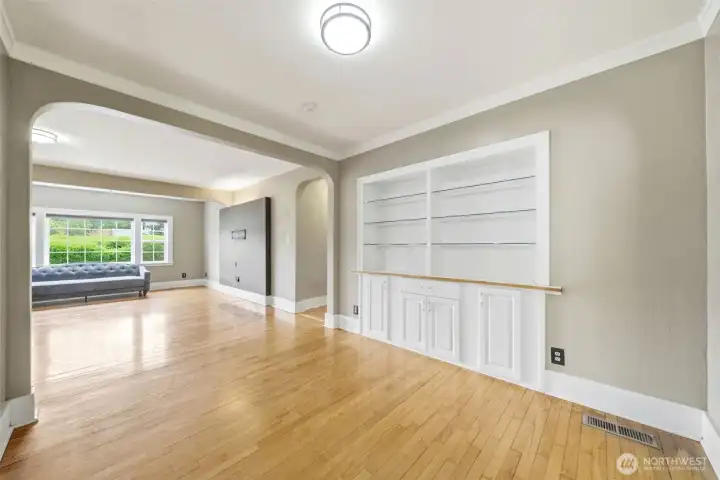Dining area open to kitchen and living room.