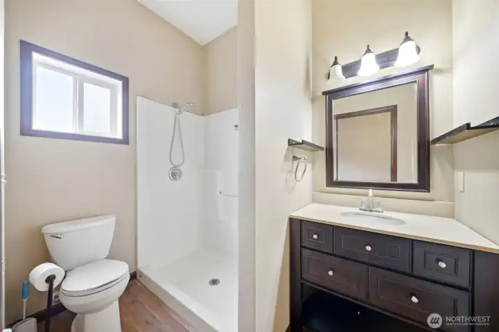 Detached ADU bathroom.