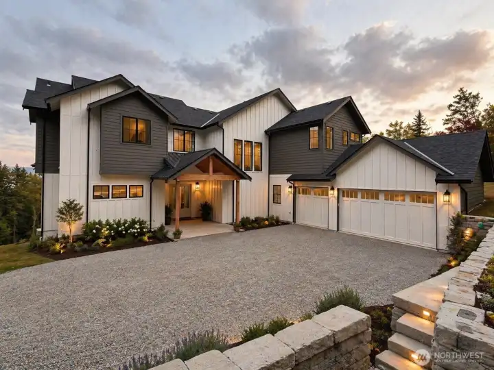 AI generated photo to showcase when the home will be complete. Home is currently in the final phase of construction.