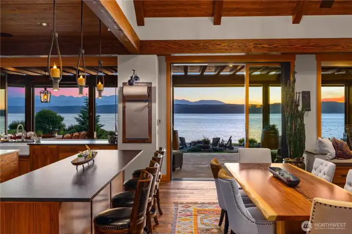 Stunning interiors with the views to match.