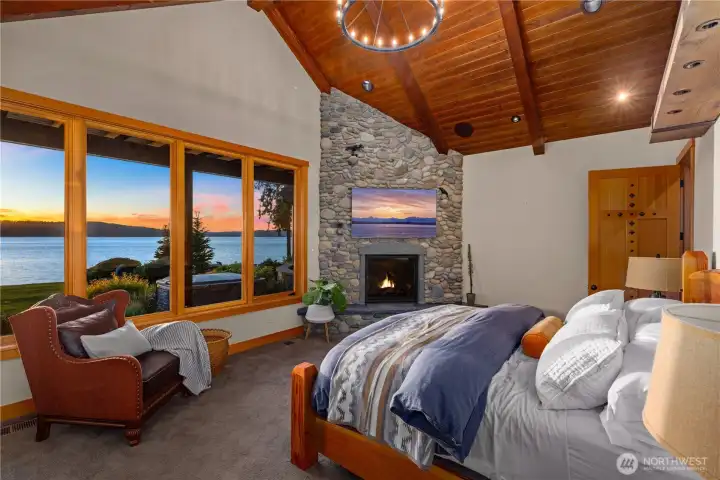 Primary bedroom suite is a true retreat.