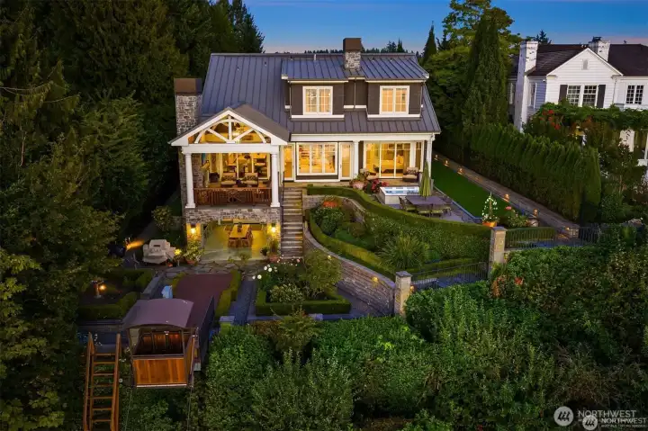 The outdoors is truly paradise for those who savor views and the art of al fresco living. Enjoy the hot tub and bocce court for play with friends. Beautiful gardens, two covered areas and endless views make this the place to be. The outdoors is truly paradise for those who savor views and the art of al fresco living. Enjoy the hot tub and bocce court for play with friends. Beautiful gardens, two covered areas and endless views make this the place to be.