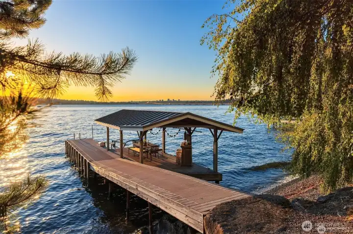 Your own covered dock, is a rare find! We love that these owners turned it into a Tiki Bar. Let the good times roll! The dock is made of state of the art finishes and ready for your boating pleasure. Deep water moorage for bigger boating dreams! Your own covered dock, is a rare find! We love that these owners turned it into a Tiki Bar. Let the good times roll! The dock is made of state of the art finishes and ready for your boating pleasure. Deep water moorage for bigger boating dreams!