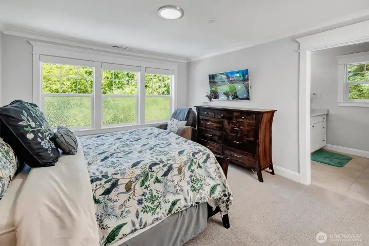 One of four bedrooms. This one has its own 3/4 bath! One of four bedrooms. This one has its own 3/4 bath!