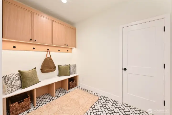 With built-in mud room. With built-in mud room.