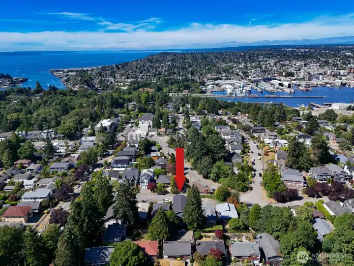 A look from above at the Ballard Locks. A look from above at the Ballard Locks.