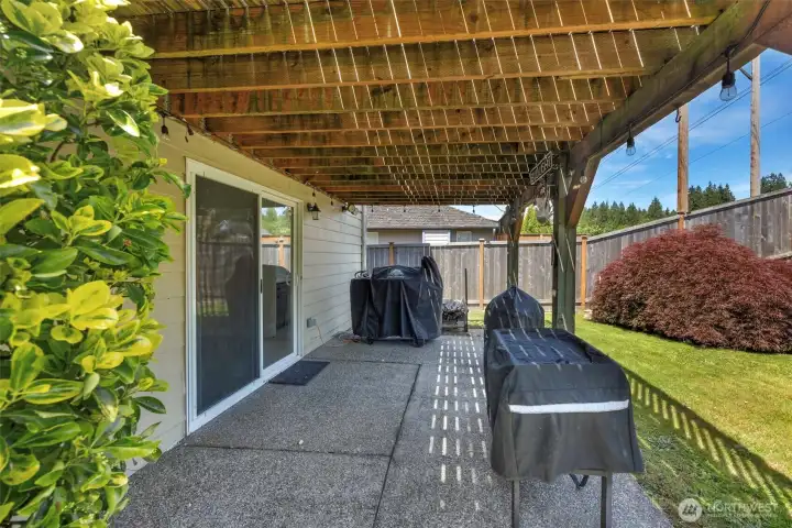 Patio off dining room