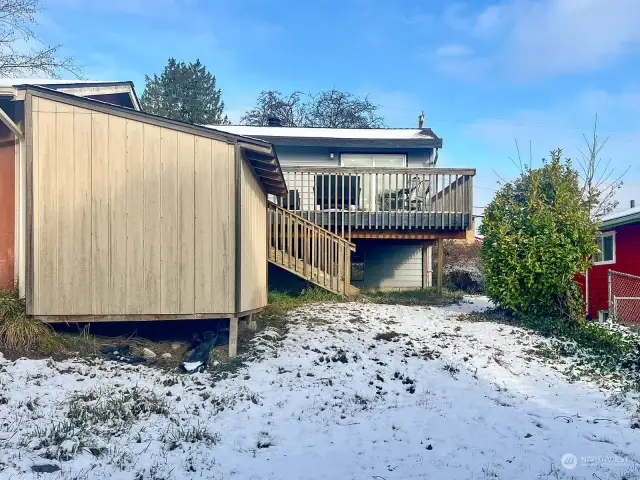 Storage shed for tools and more