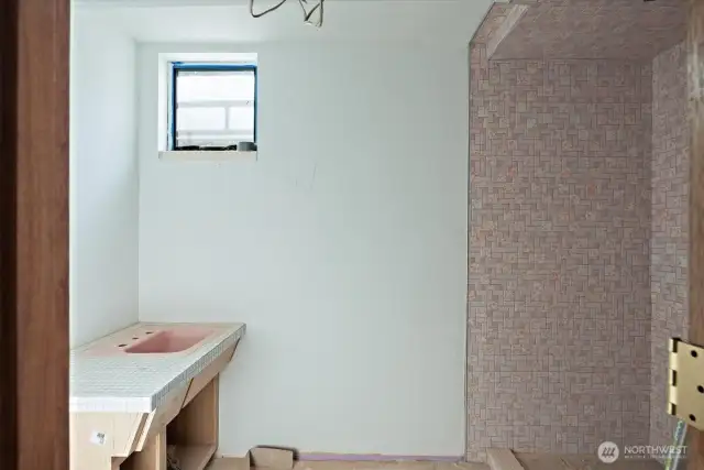 Basement bathroom