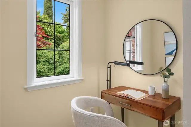 Additionally, there is a small room, perfect for a desk and a computer...