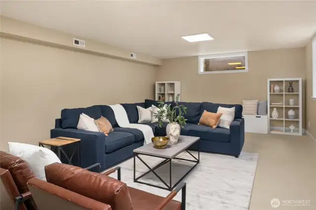 Lower level rec-room.