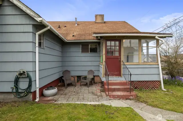 Rear entry.