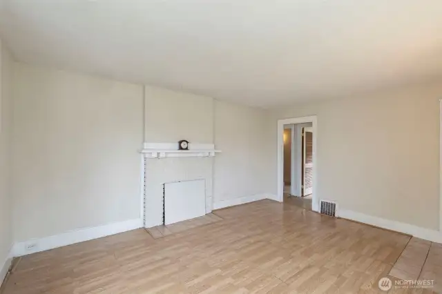 Fireplace was decommissioned prior to seller purchasing.