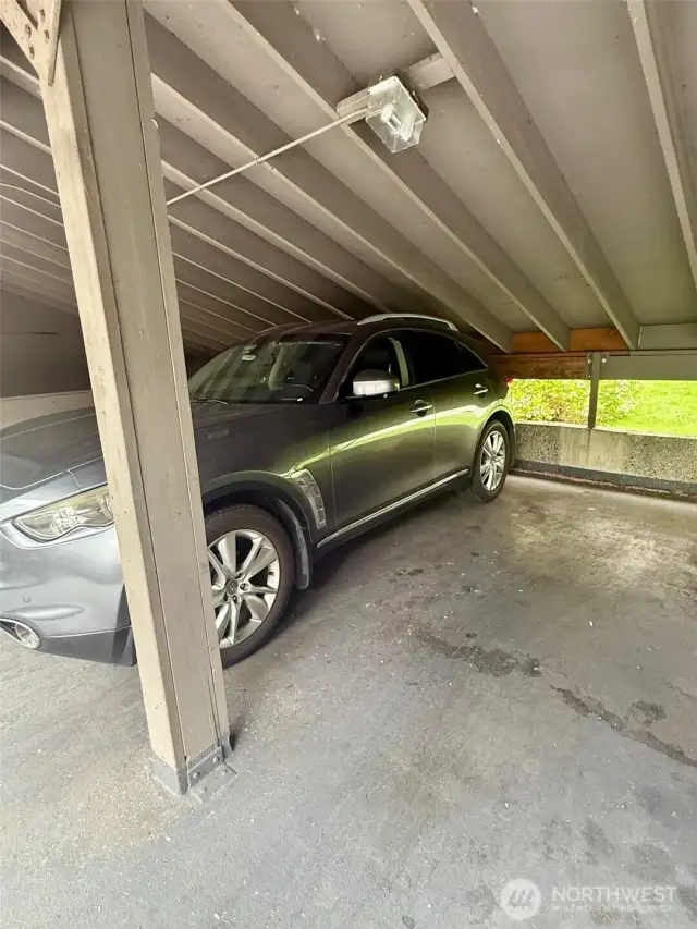#742's assigned carport parking space