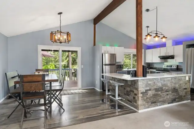 Dining room with plenty of space to entertain.