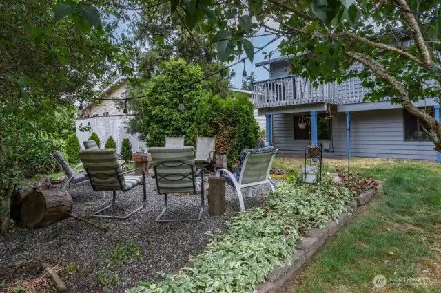 Perfect gathering area for morning coffee or late nite snacks.