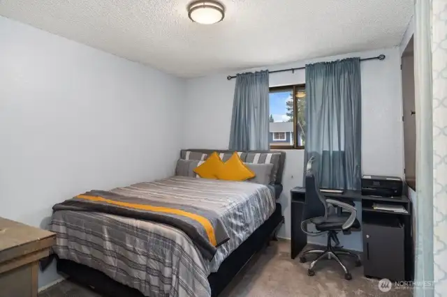 2nd upstairs bedroom or can be office.