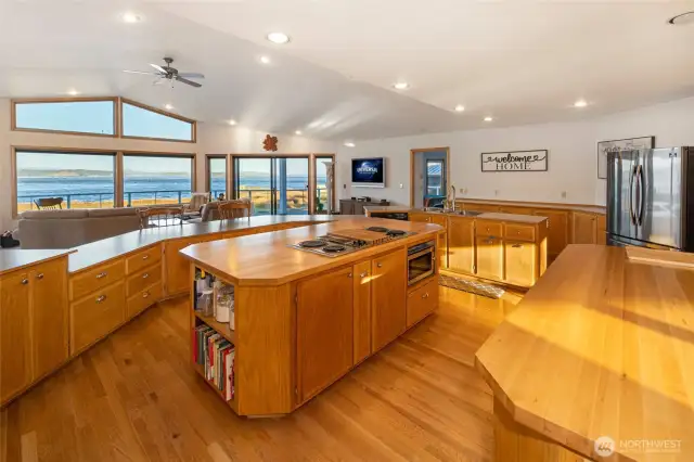 Beautiful custom kitchen with plenty of counter space and Open Views all around