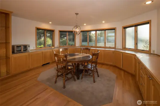 Dining Room with abundance of storage