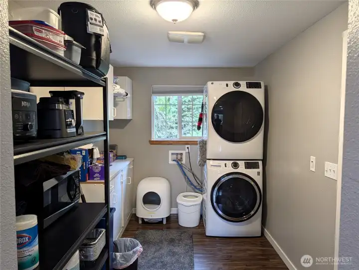 Large utility room off the garage