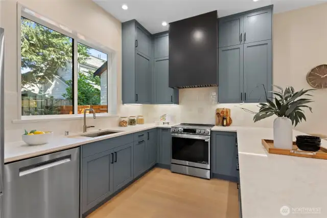 Modern Kitchen featuring all new high end appliances.