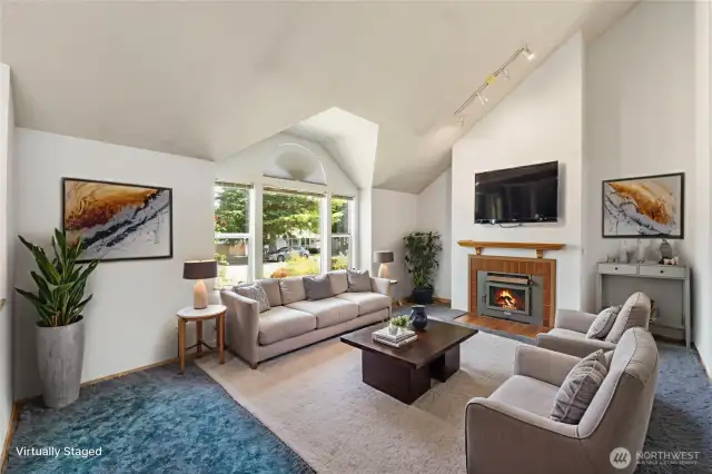 Living Room Virtually Staged