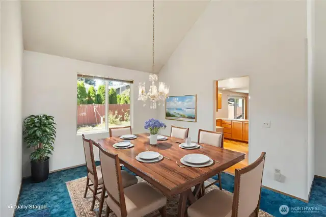 Dining Room Virtually Staged