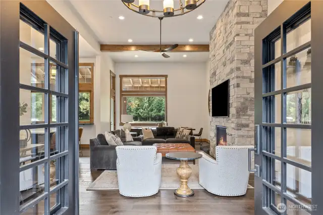 Steel door entry