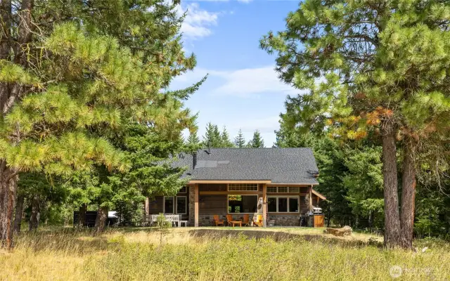 View of home from golf course