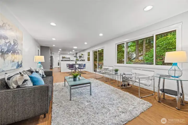 Big windows allow every room to capture the beauty and nature beyond.