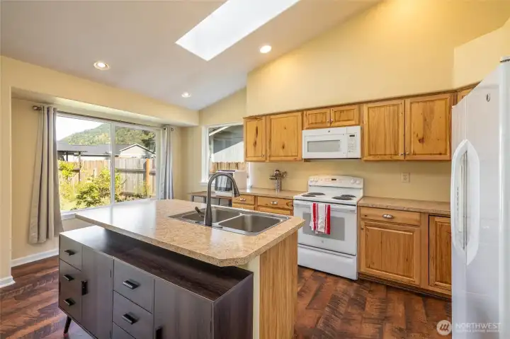 Kitchen nook for additional seating