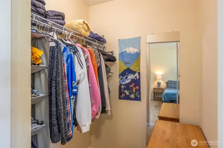 Primary walk in closet