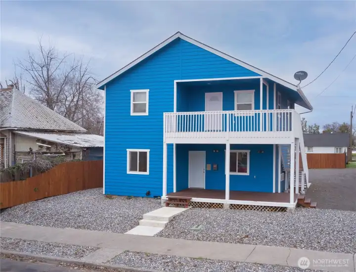 Front View of Duplex.