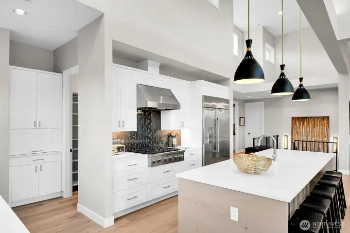 Walk-In Pantry, Butlers, cabinet, Coffee station...