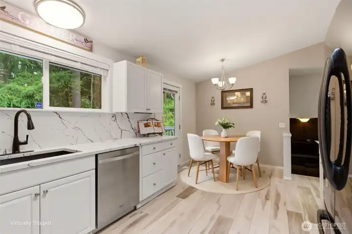 Virtually Staged Kitchen Nook Virtually Staged Kitchen Nook