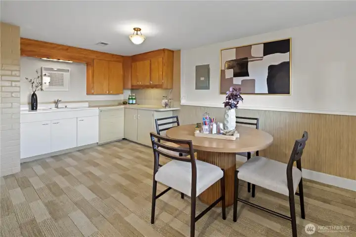 Flex room with endless possibilities: playroom, gym, craft, music, or future kitchenette.