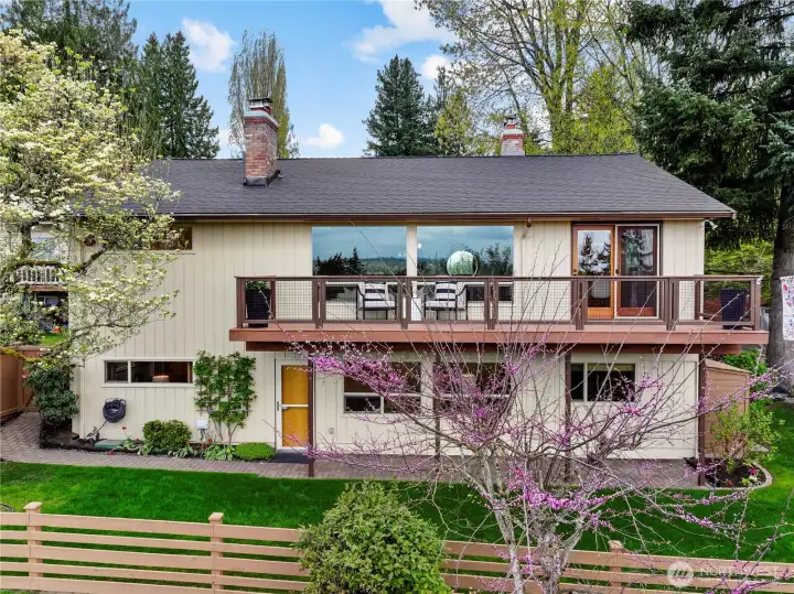 Walk-out lower level to patio with eye-level views and peaceful outdoor setting. Current owners have been loving on this yard and the gardens for over 50 years. Brand new roof, all new exterior paint, rand ebuilt chimneys from the roof up. This house shines from top to bottom.