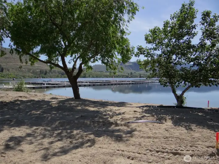 Sandy Beach with Shade