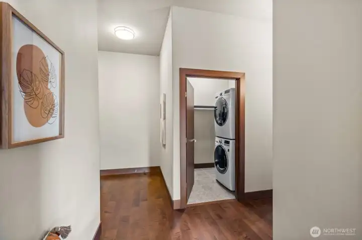 The laundry room has storage space and shelving! The laundry room has storage space and shelving!