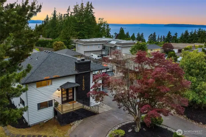 Your new Edmonds home with views of the Sound and Olympic Mountains.