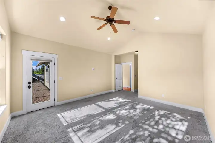 Primary Suite with deck access