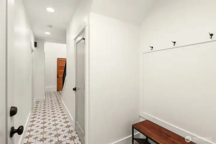 Mud room as you enter the home from the garage Mud room as you enter the home from the garage