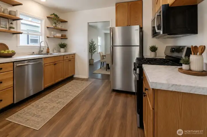 Kitchen (Main Floor) - Virtual Staging Kitchen (Main Floor) - Virtual Staging