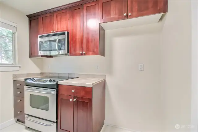 Fully remodeled kitchen.