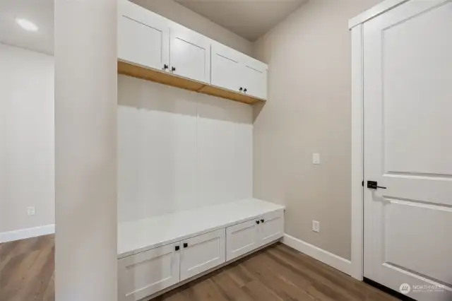 Mudroom Near the Garage Entry