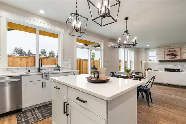 Photos are digitally staged, furniture not included.
