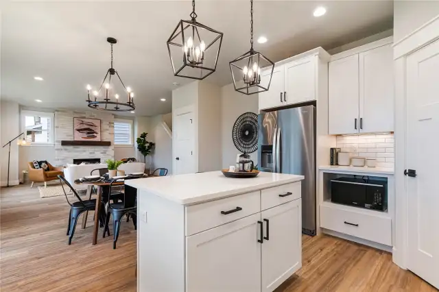 Photos are digitally staged, furniture not included.