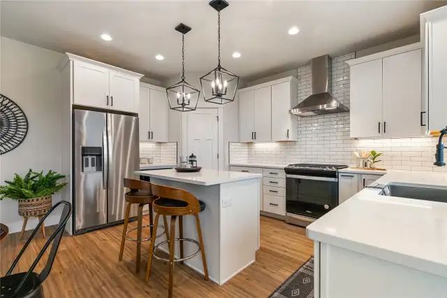 Photos are digitally staged, furniture not included.