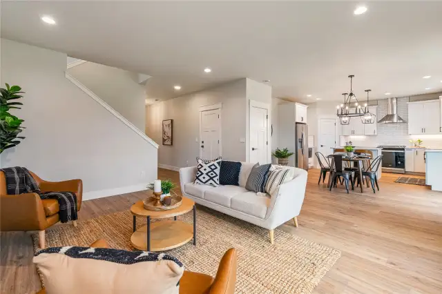 Photos are digitally staged, furniture not included.