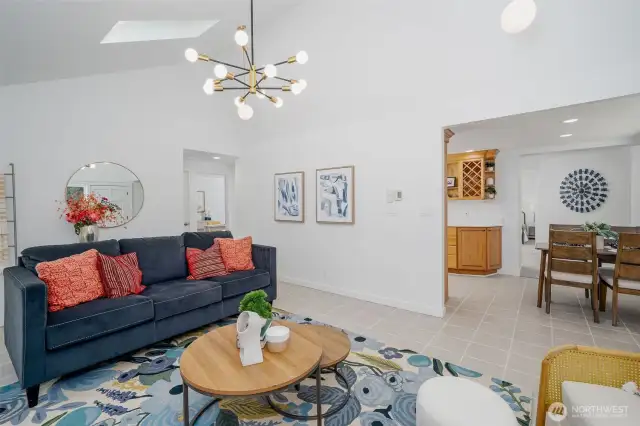 Looking from the  living space into the Eat in Kitchen